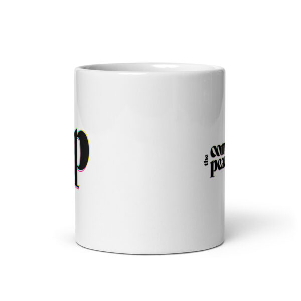 the conversation peace white glossy mug - Image 4